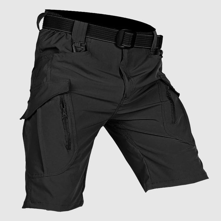 Shorts tactiques pour hommes en mélange de coton durable, dotés de plusieurs poches et d'une coupe confortable.