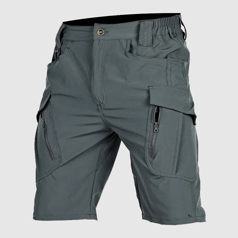 Shorts tactiques pour hommes en mélange de coton durable, dotés de plusieurs poches et d'une coupe confortable.