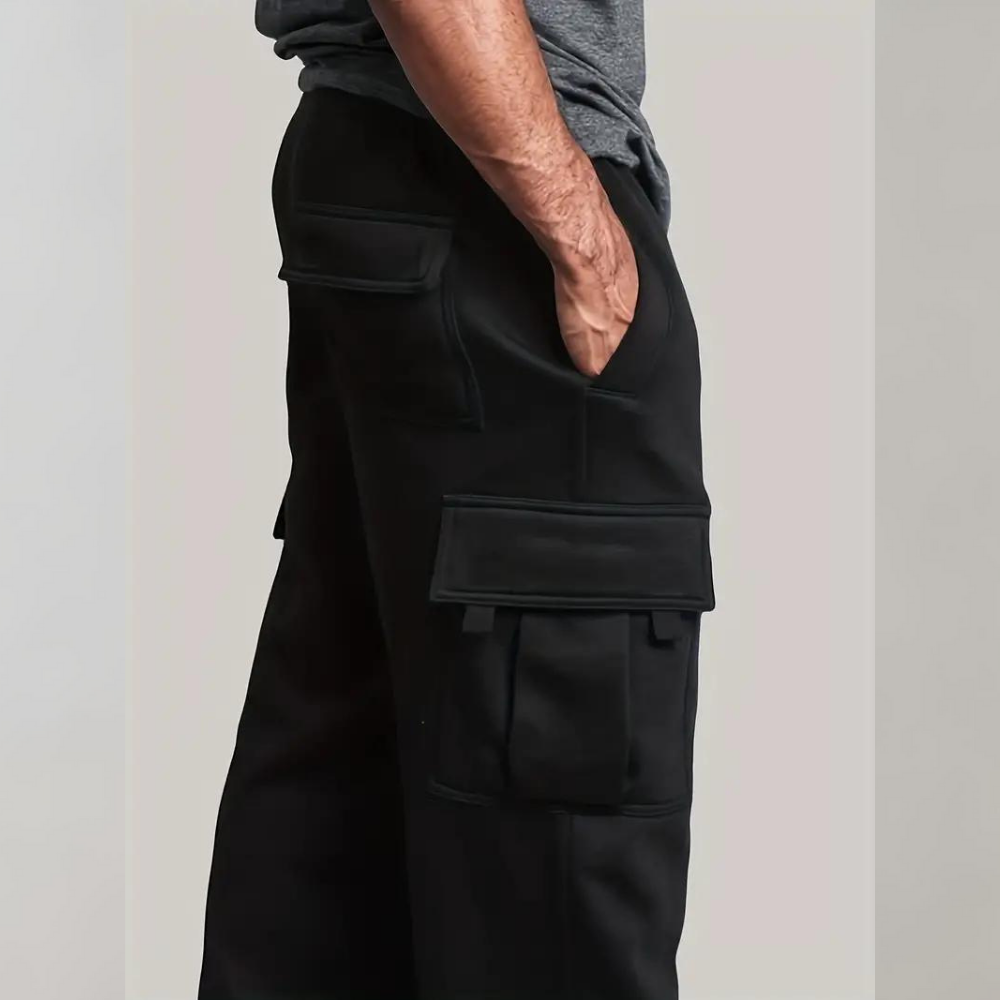 Derk - Pantalon cargo pour hommes chaud avec plusieurs poches pratiques pour un confort optimal.
