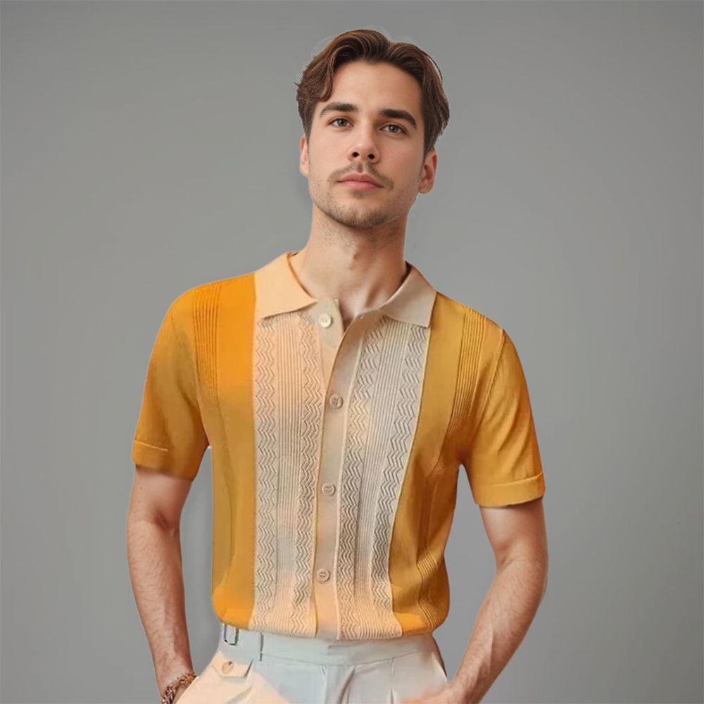 Hémis de Luxe Alberto pour Hommes à Manches Courtes : Style et Confort Exceptionnels