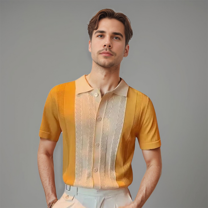 Hémis de Luxe Alberto pour Hommes à Manches Courtes : Style et Confort Exceptionnels
