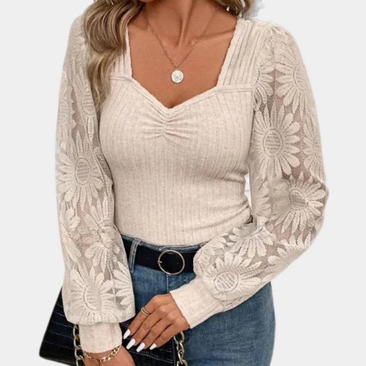 Araceli | Top en tricot côtelé élégant pour une allure sophistiquée