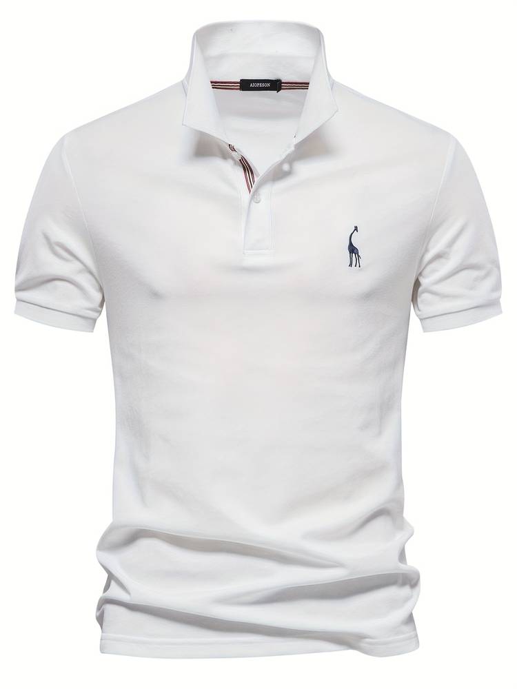 Mateo | Elegant Slim Classic Polo Shirt with Refined Collar Accent