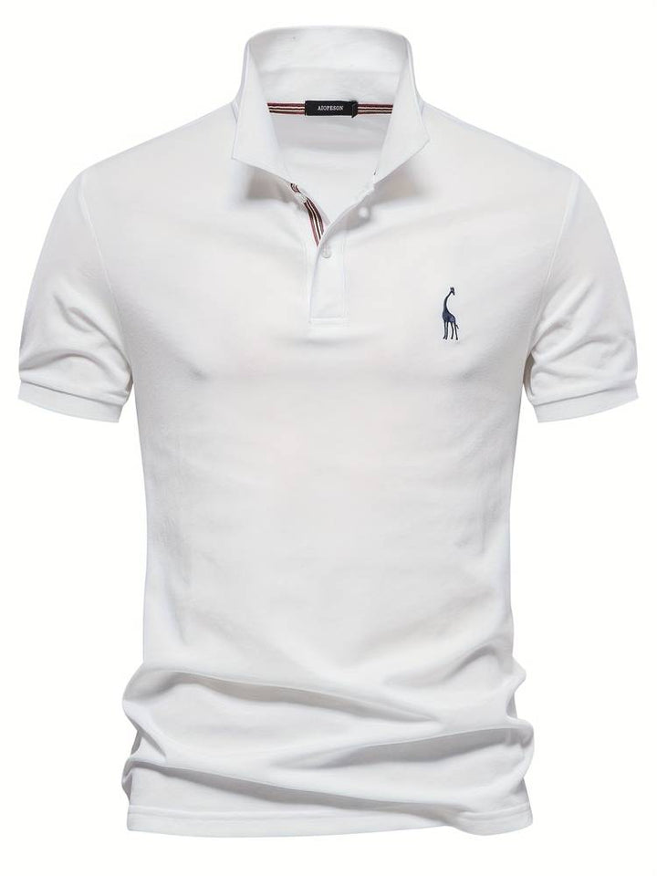 Mateo | Elegant Slim Classic Polo Shirt with Refined Collar Accent
