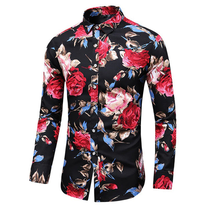 Florian - Chemise à fleurs élégante pour hommes pour un look frais et tendance