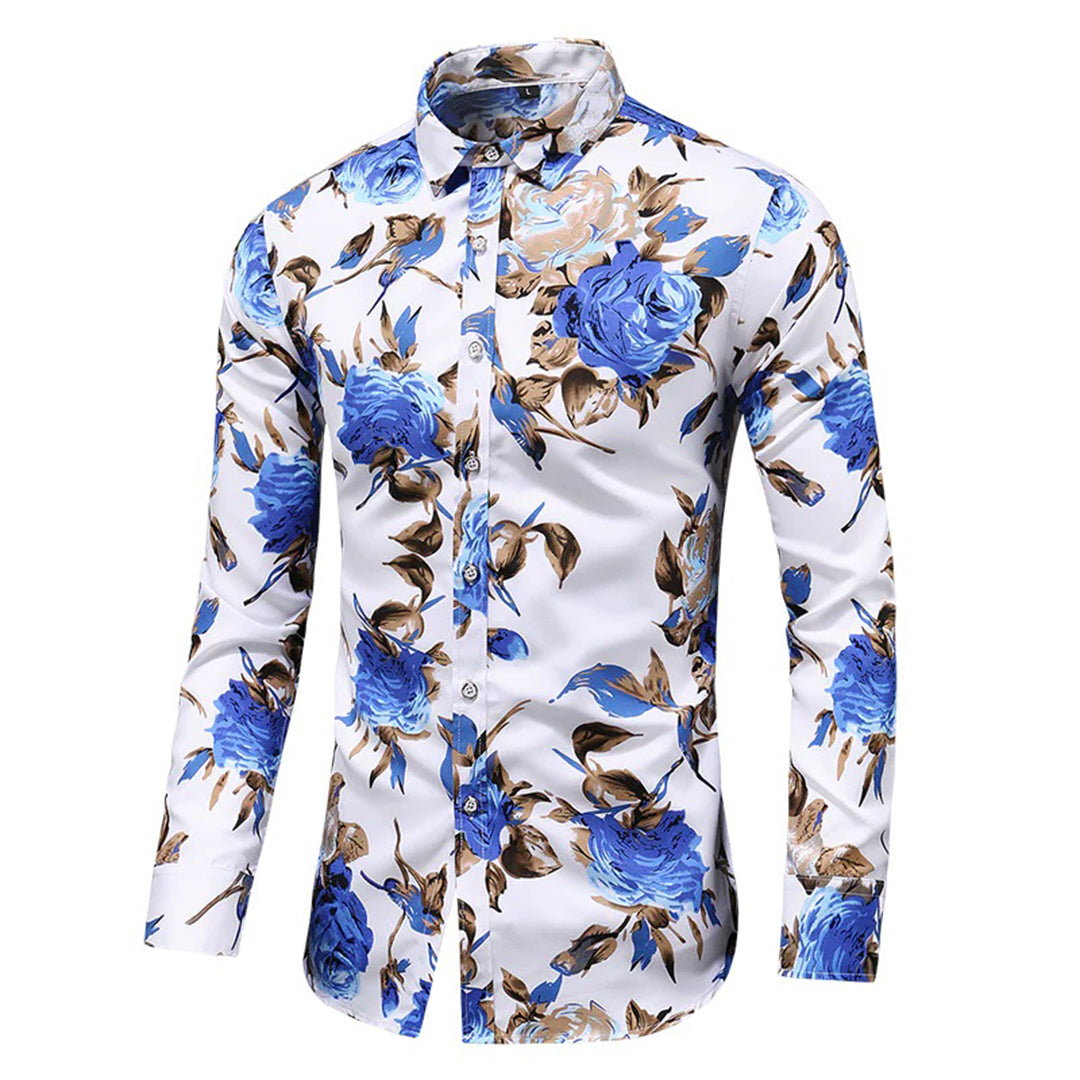 Florian - Chemise à fleurs élégante pour hommes pour un look frais et tendance