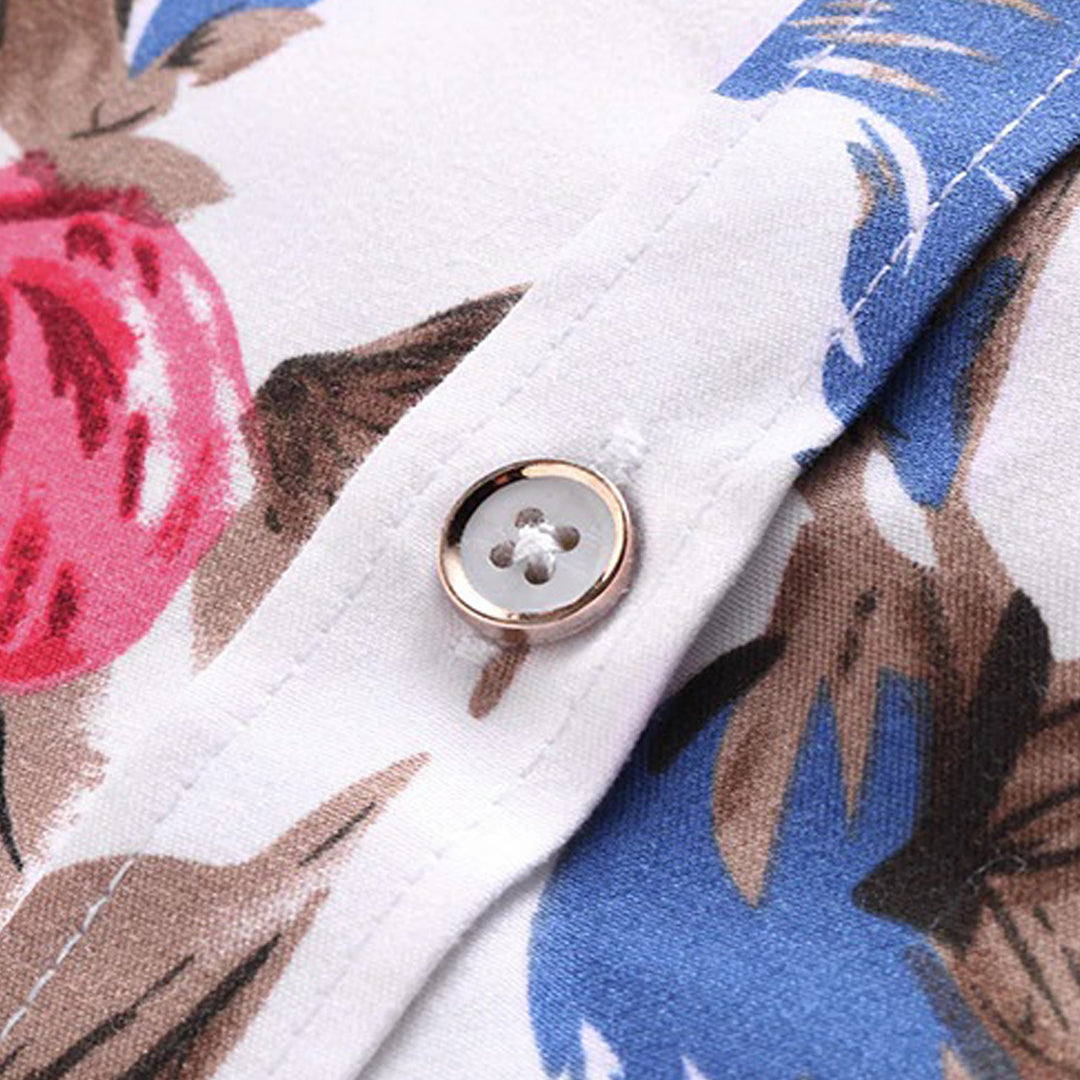 Florian - Chemise à fleurs élégante pour hommes pour un look frais et tendance
