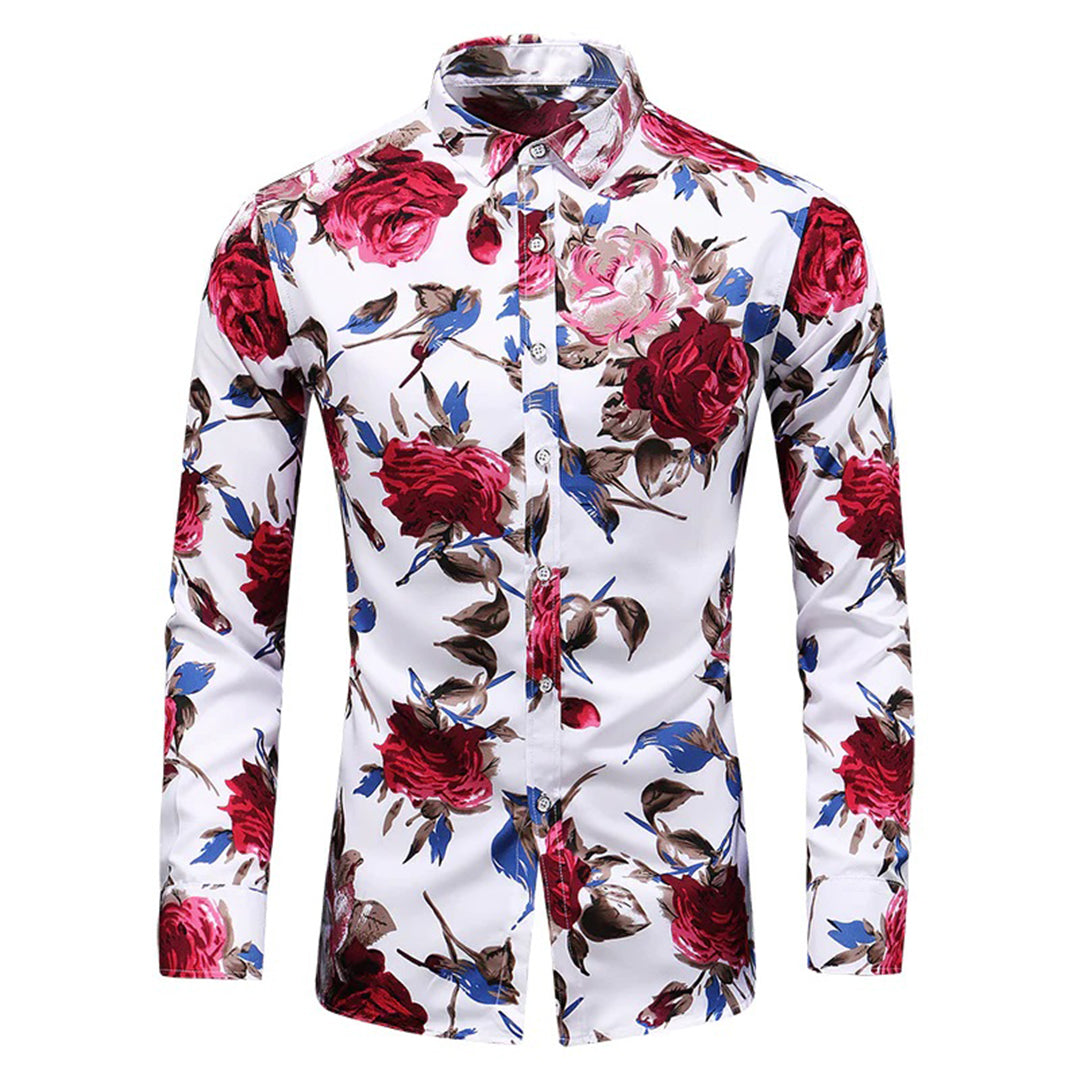 Florian - Chemise à fleurs élégante pour hommes pour un look frais et tendance