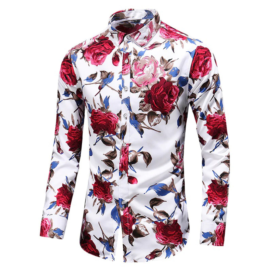 Florian - Chemise à fleurs élégante pour hommes pour un look frais et tendance