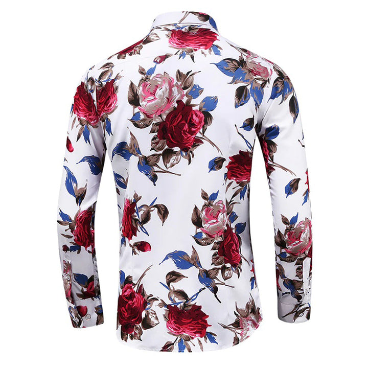Florian - Chemise à fleurs élégante pour hommes pour un look frais et tendance