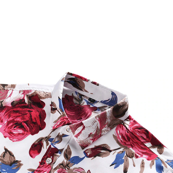 Florian - Chemise à fleurs élégante pour hommes pour un look frais et tendance