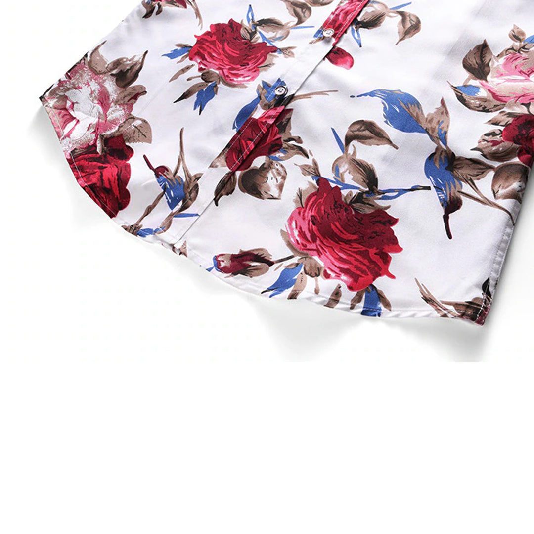 Florian - Chemise à fleurs élégante pour hommes pour un look frais et tendance