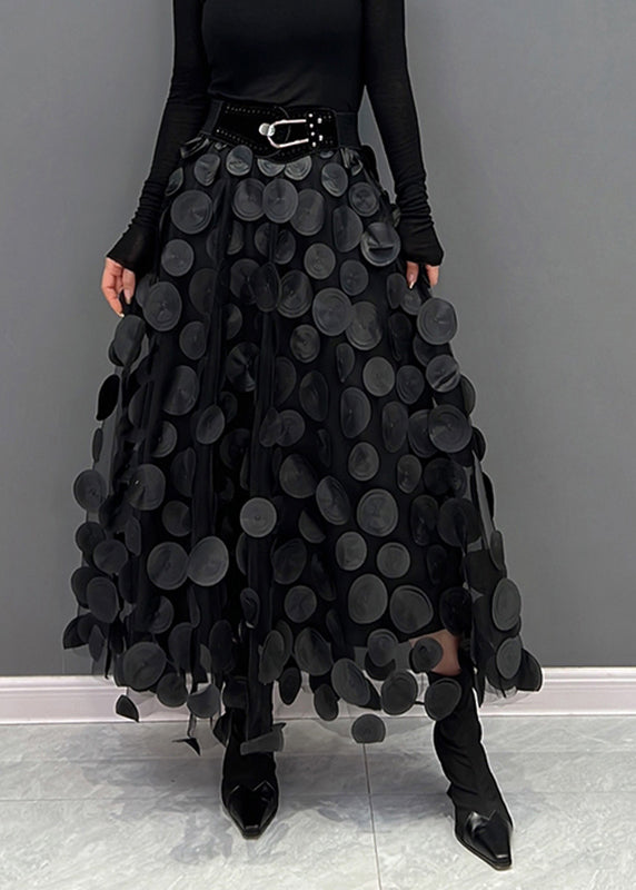 Élégance Épicée - Jupe en Tulle Patchwork Chic pour Gala, Fête et Noël