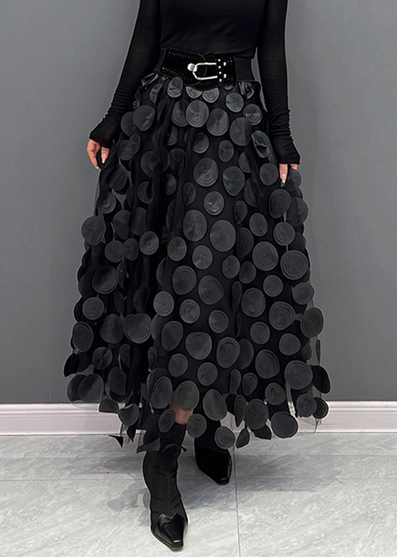 Élégance Épicée - Jupe en Tulle Patchwork Chic pour Gala, Fête et Noël