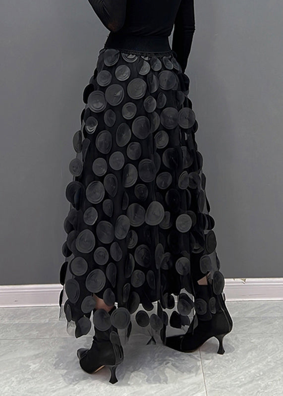 Élégance Épicée - Jupe en Tulle Patchwork Chic pour Gala, Fête et Noël