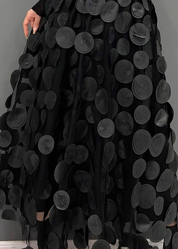 Élégance Épicée - Jupe en Tulle Patchwork Chic pour Gala, Fête et Noël