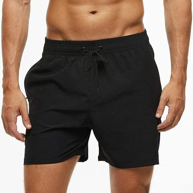 Shorts décontractés pour hommes avec taille élastique et tissu léger et respirant.