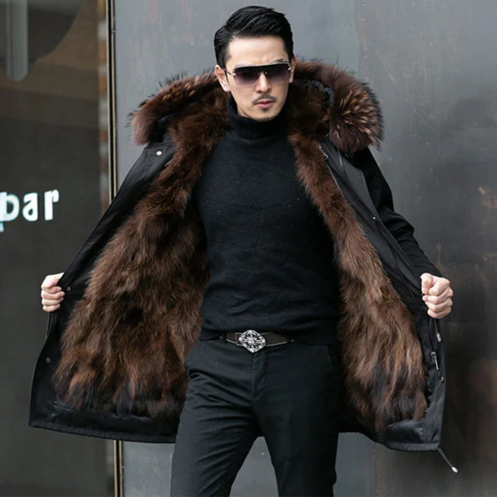 JOAS - Manteau d'hiver chaud, luxueux et tendance pour hommes