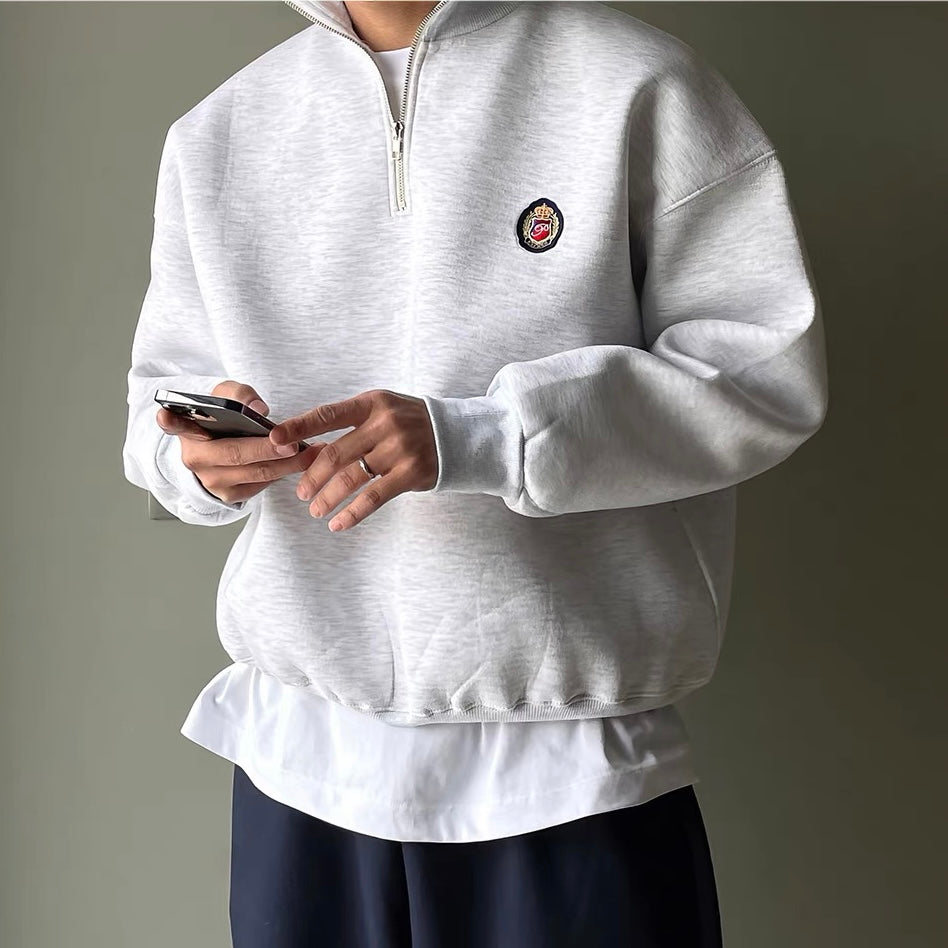 Pull Homme Casual™ à Demi-Zip - Sportif et Confortable pour Chaque Jour