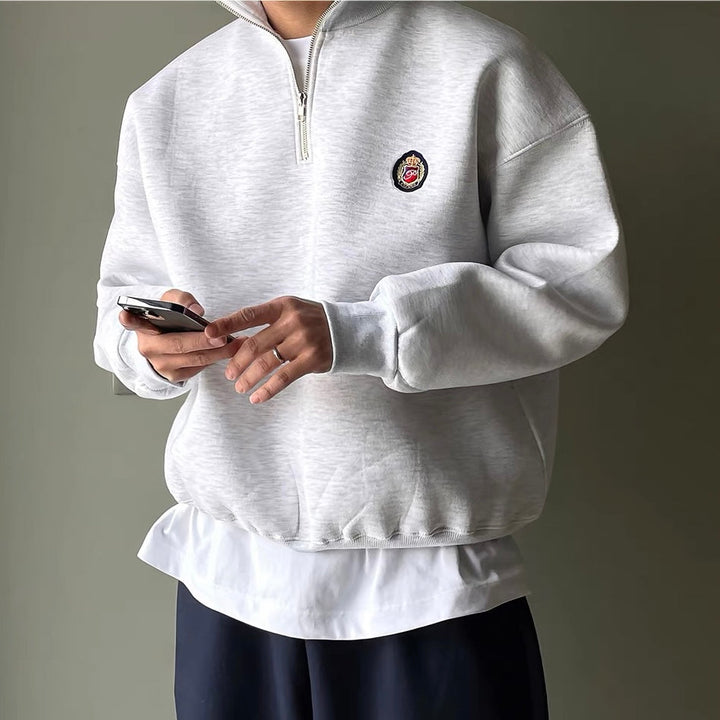 Pull Homme Casual™ à Demi-Zip - Sportif et Confortable pour Chaque Jour