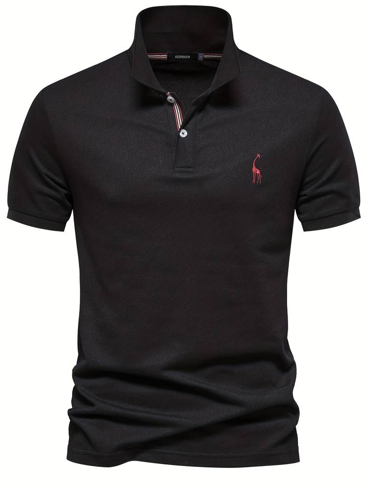 Mateo | Elegant Slim Classic Polo Shirt with Refined Collar Accent