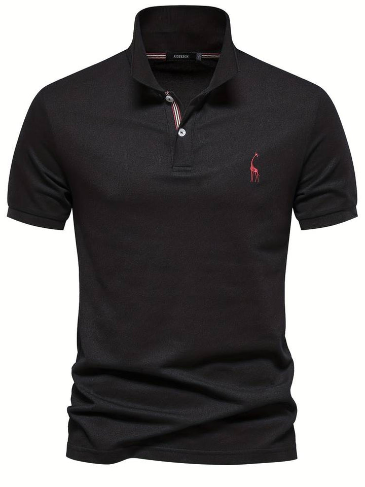 Mateo | Elegant Slim Classic Polo Shirt with Refined Collar Accent