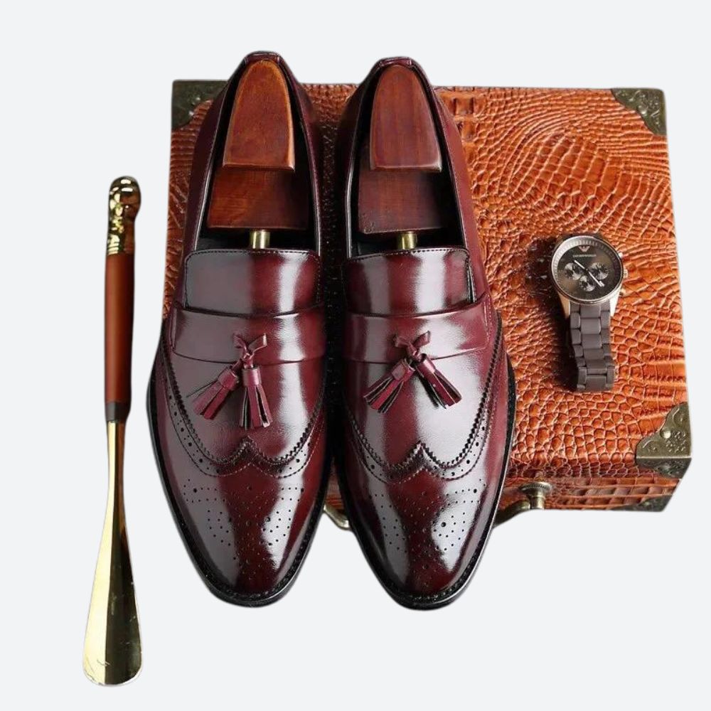 Chaussures orthopédiques élégantes pour hommes avec glands élégants - Frane
