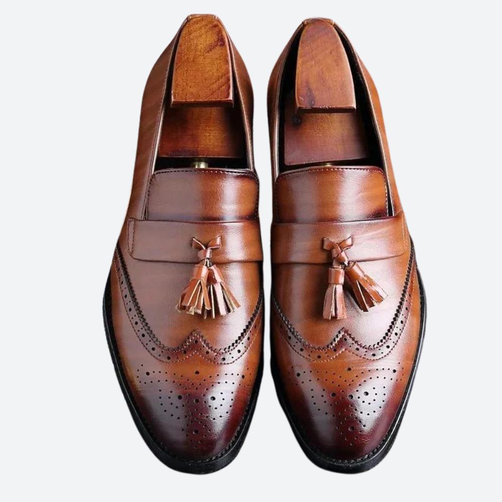 Chaussures orthopédiques élégantes pour hommes avec glands élégants - Frane