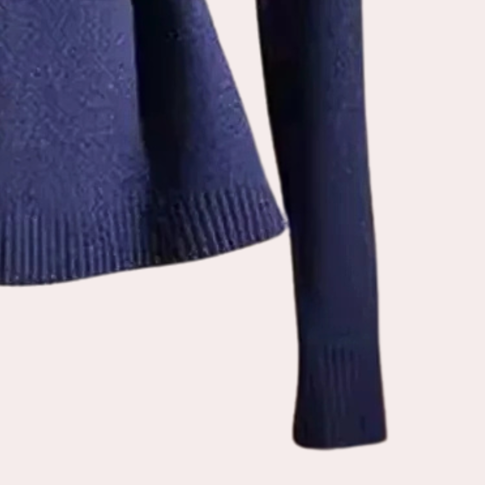 Zoraida | Haut en tricot contemporain à manches longues pour un look élégant