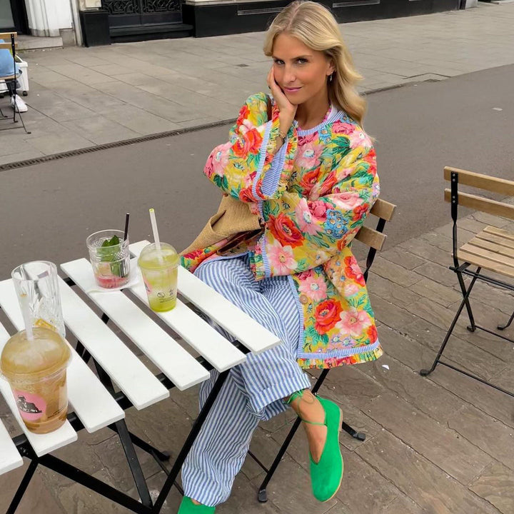 Maya - Manteau de printemps élégant et scintillant pour femmes