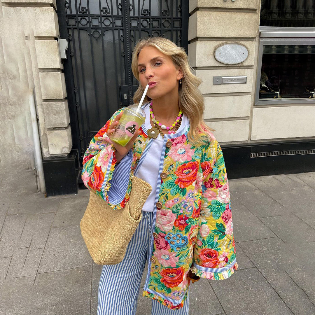 Maya - Manteau de printemps élégant et scintillant pour femmes