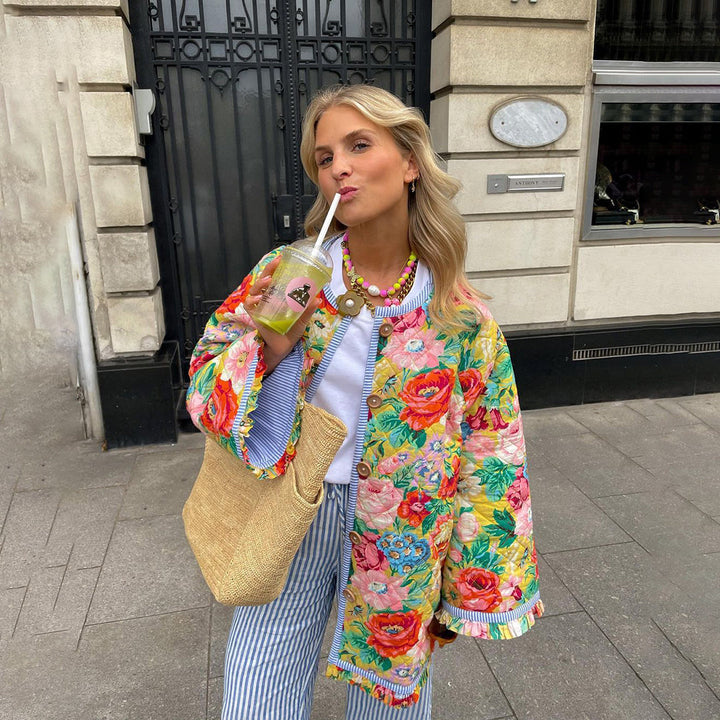 Maya - Manteau de printemps élégant et scintillant pour femmes