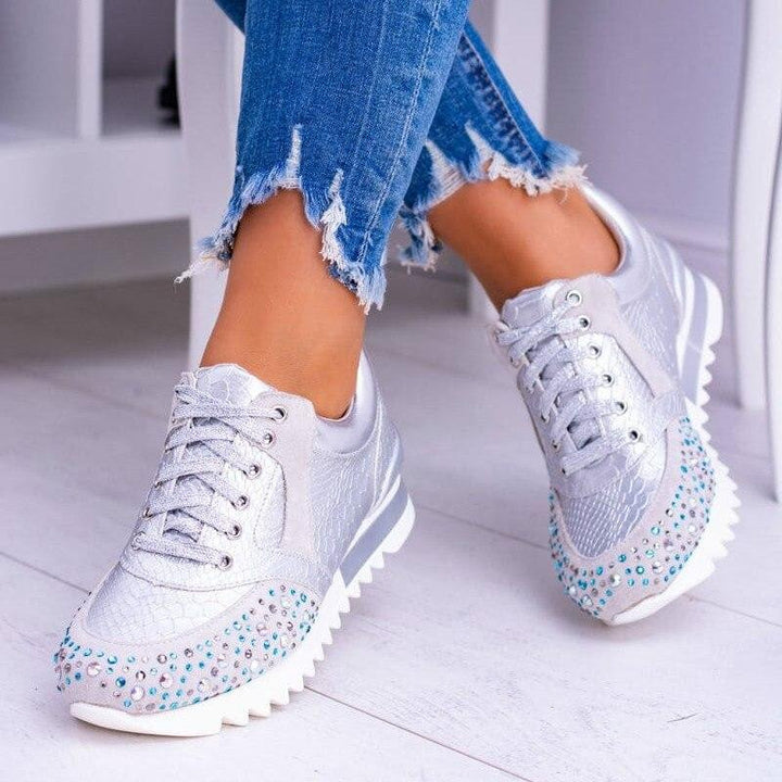 Gwen - Sneaker ladies élégante et chic avec un motif tendance pour un look moderne