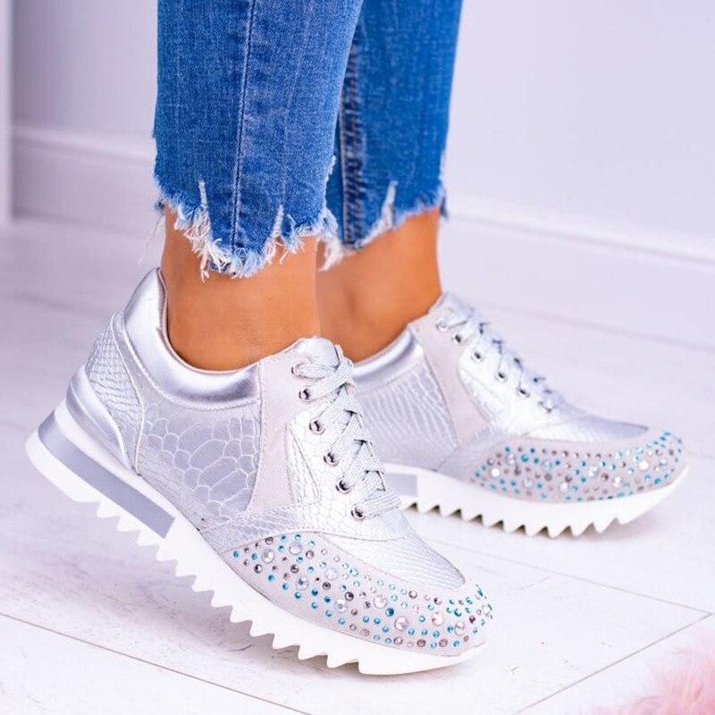 Gwen - Sneaker ladies élégante et chic avec un motif tendance pour un look moderne