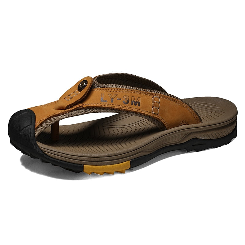Sandales en cuir pour hommes - Kane, pour des journées d'été élégantes et confortables.