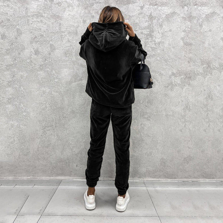 Evi | Pantalon de jogging en velours luxe pour un confort ultime et un style au canapé.