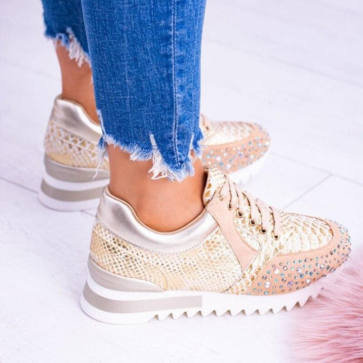 Gwen - Sneaker ladies élégante et chic avec un motif tendance pour un look moderne