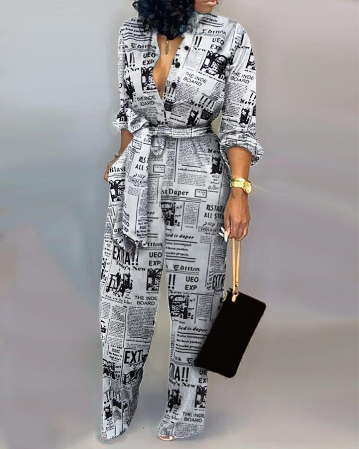 Didi - Combinaison élégante à manches longues pour toutes les occasions
