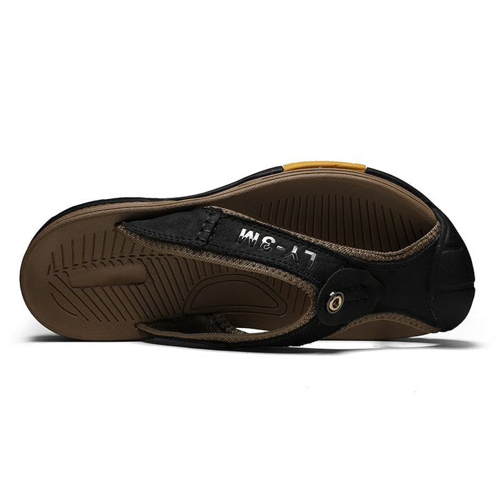 Sandales en cuir pour hommes - Kane, pour des journées d'été élégantes et confortables.
