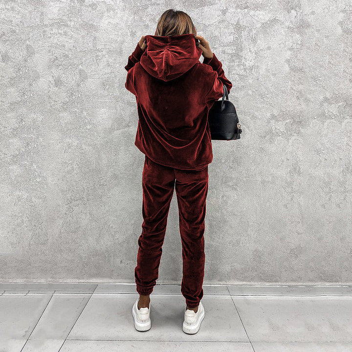 Evi | Pantalon de jogging en velours luxe pour un confort ultime et un style au canapé.