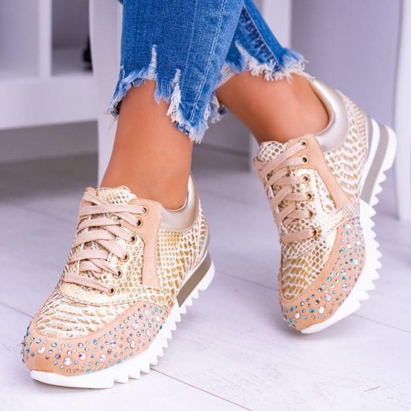 Gwen - Sneaker ladies élégante et chic avec un motif tendance pour un look moderne