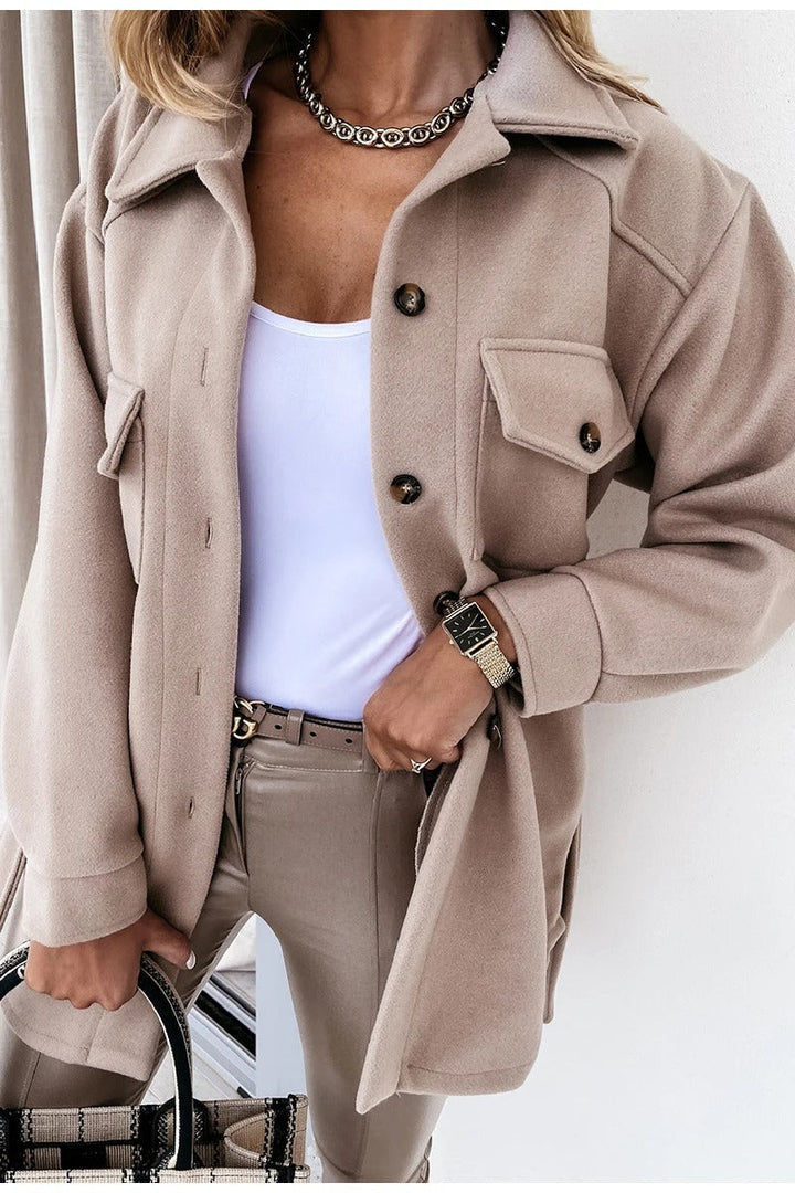 Amélie™ - Veste en laine épaisse Premium
