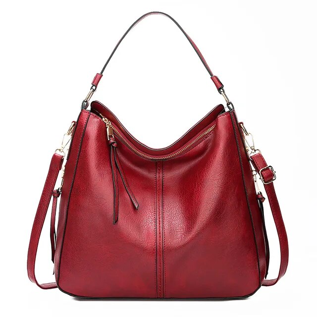 Mae - ensemble élégant de sac à épaule et de pochette en simili cuir de luxe