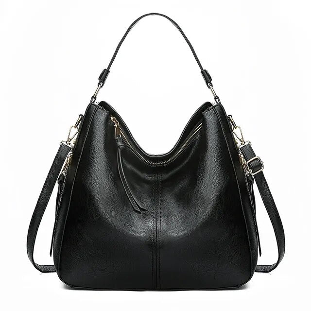 Mae - ensemble élégant de sac à épaule et de pochette en simili cuir de luxe