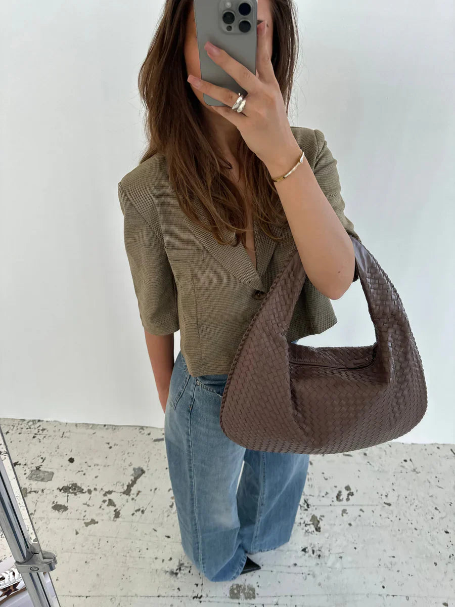 Sac hobo pour femmes tissé et élégant Mischa