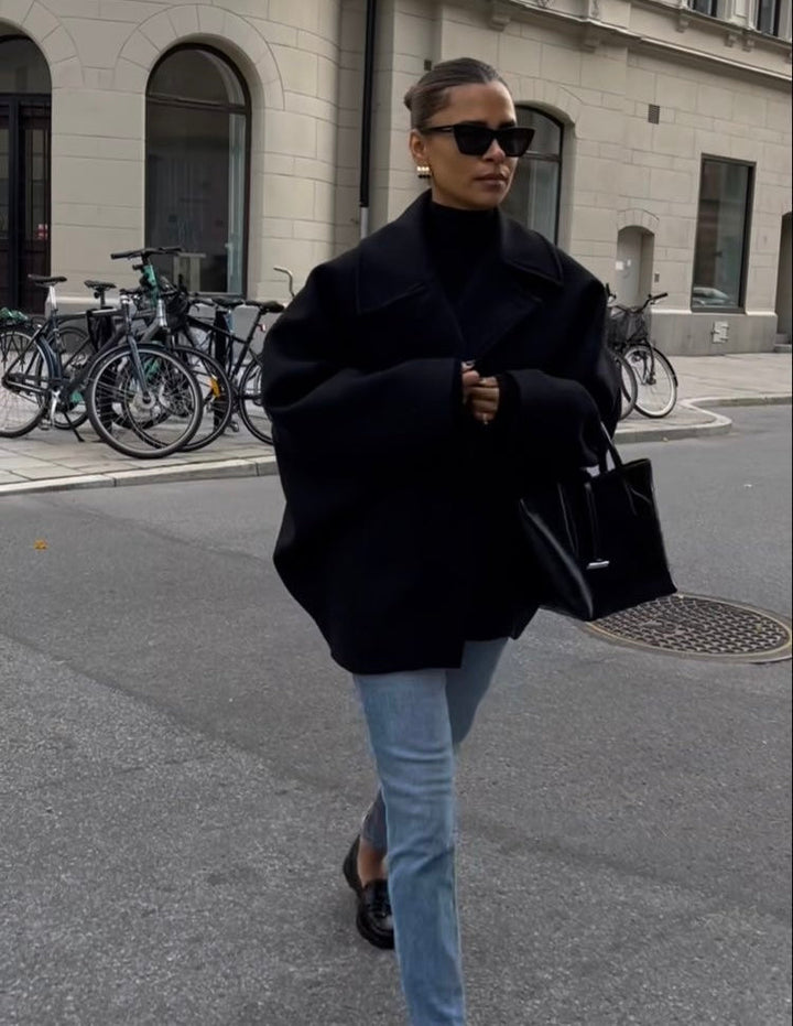 Amélie™ - Manteau en laine grande taille