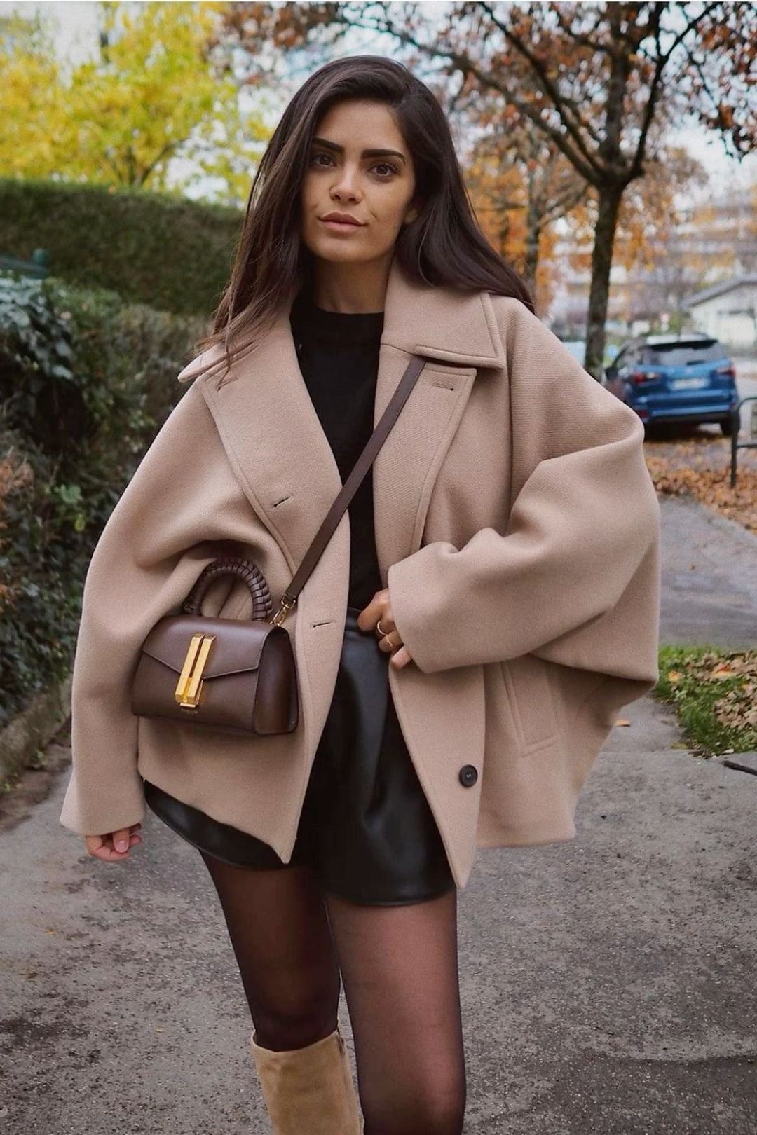 Amélie™ - Manteau en laine grande taille