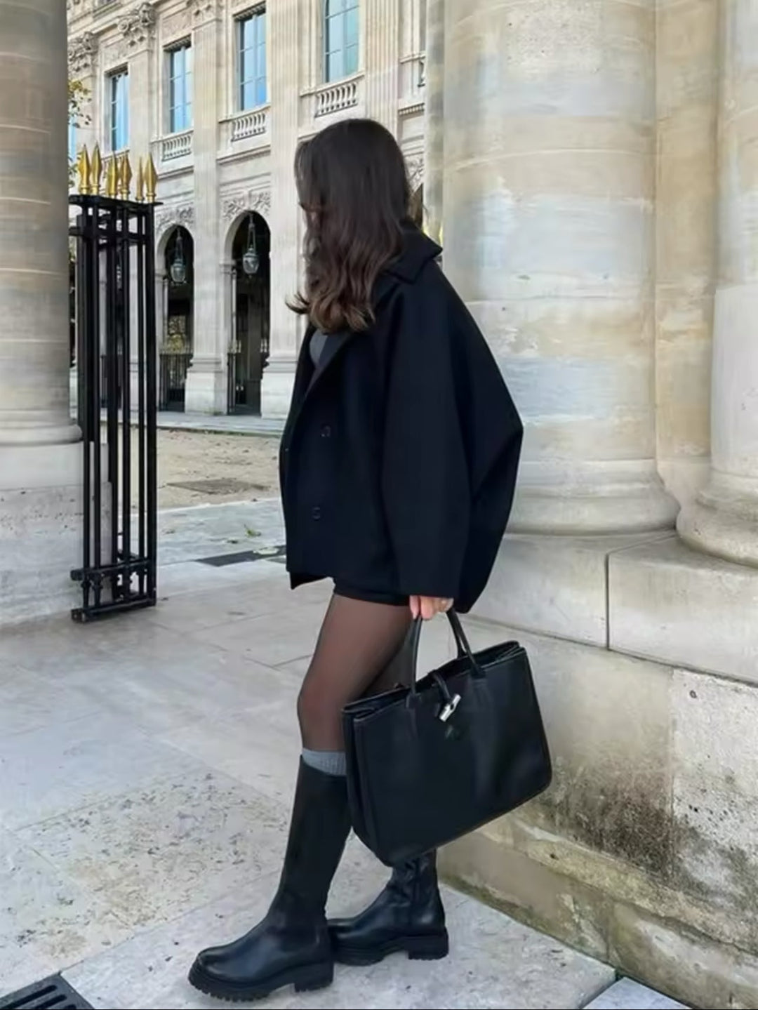 Amélie™ - Manteau en laine grande taille