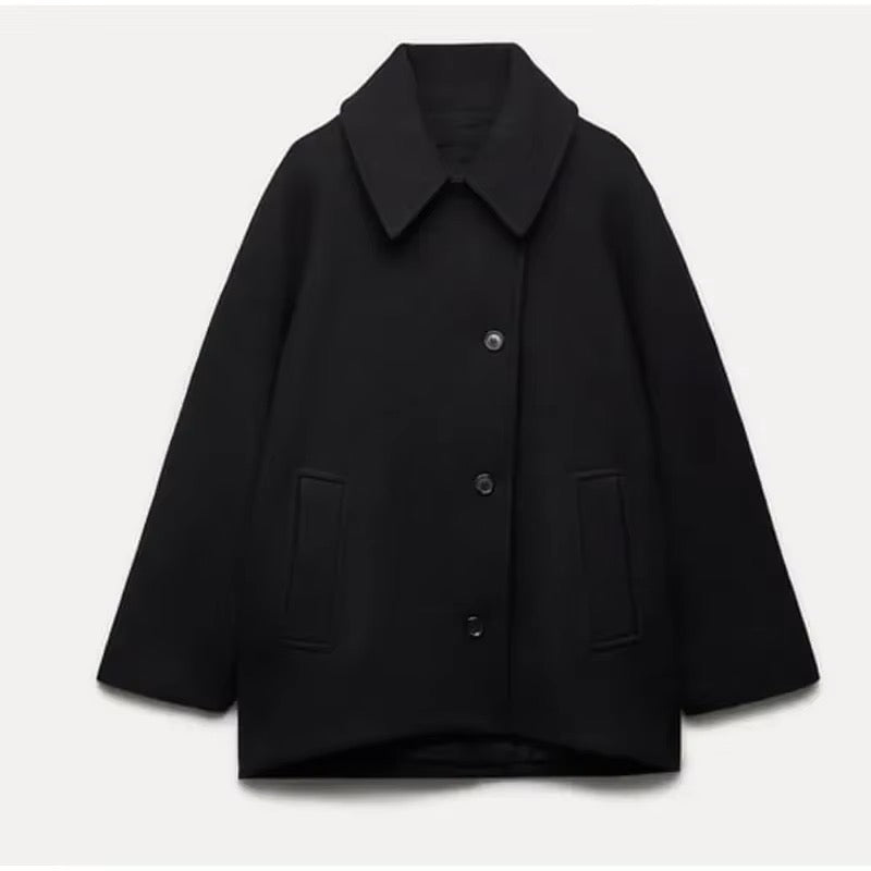 Amélie™ - Manteau en laine grande taille