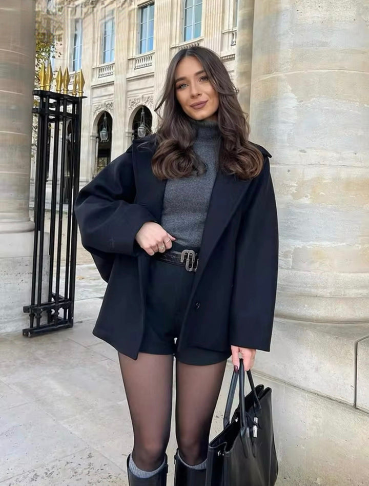 Amélie™ - Manteau en laine grande taille